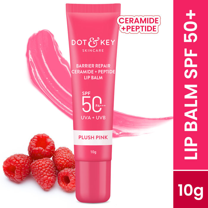 Ceramide & Peptide Barrier Repair SPF 50 PA+++ Tinted Lip Balm For Plump Lips - Plush Pink
