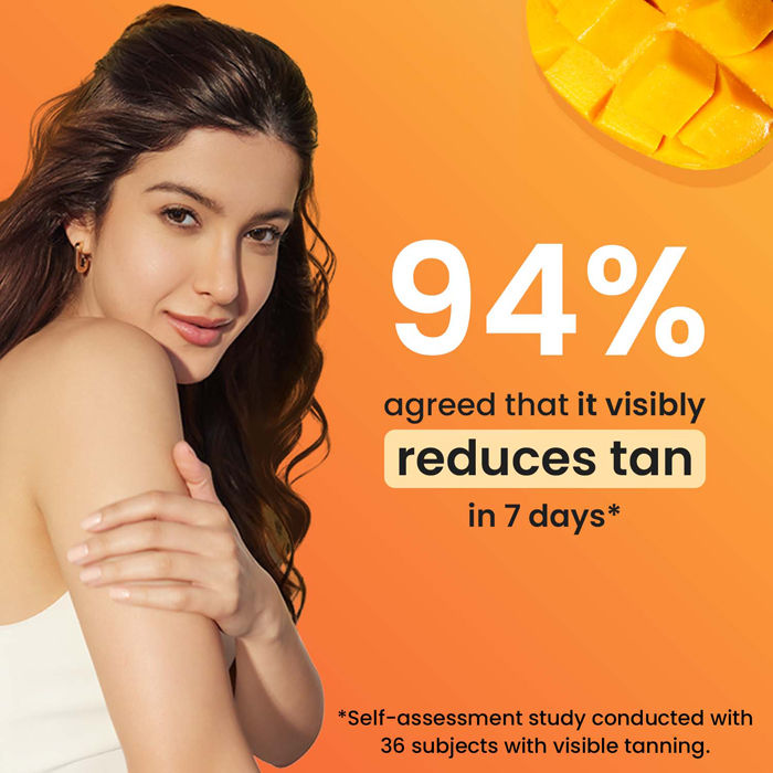 Mango Detan Clay Mask, With Alpha-Arbutin & Niacinamide, Clear Tan, Easy to Rinse Formula