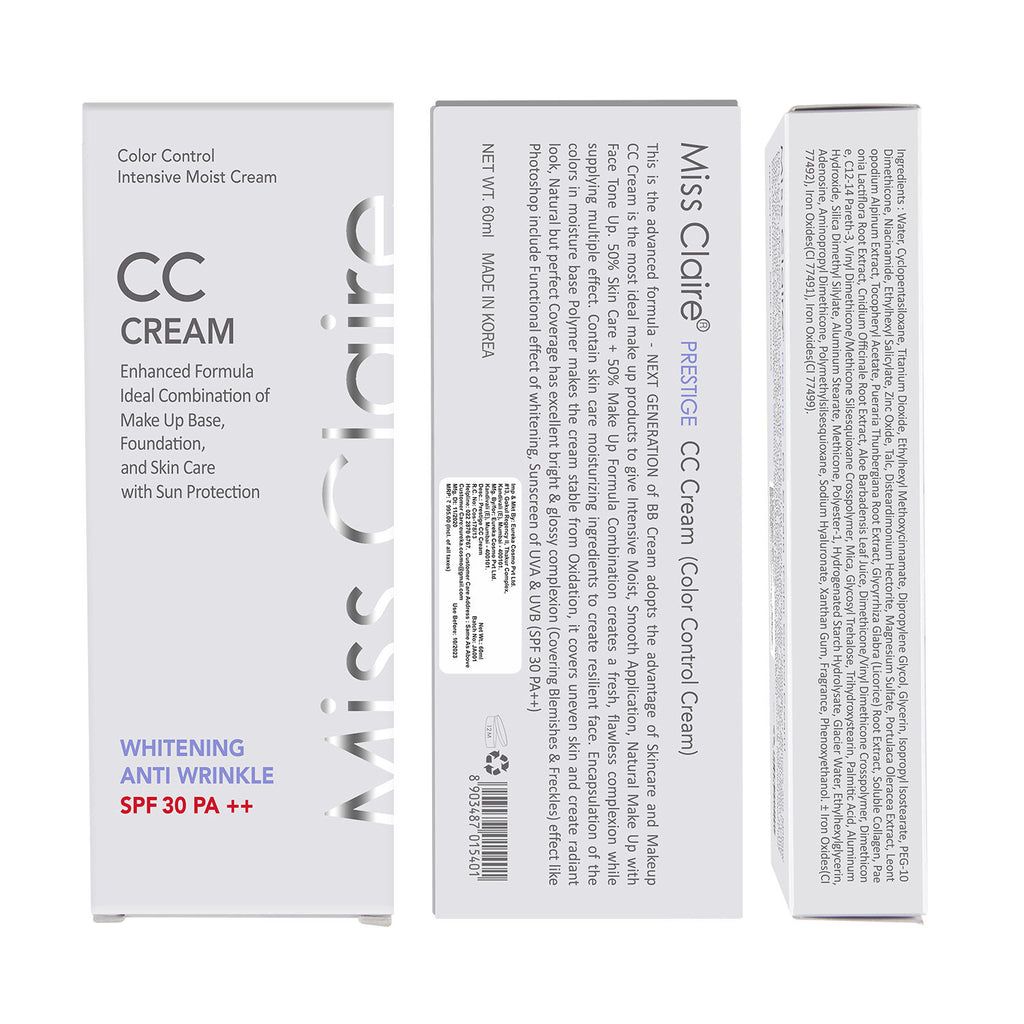 Prestige Cc Cream Whitening Anti Wrinkle Spf 30 Pa++ Color Controler