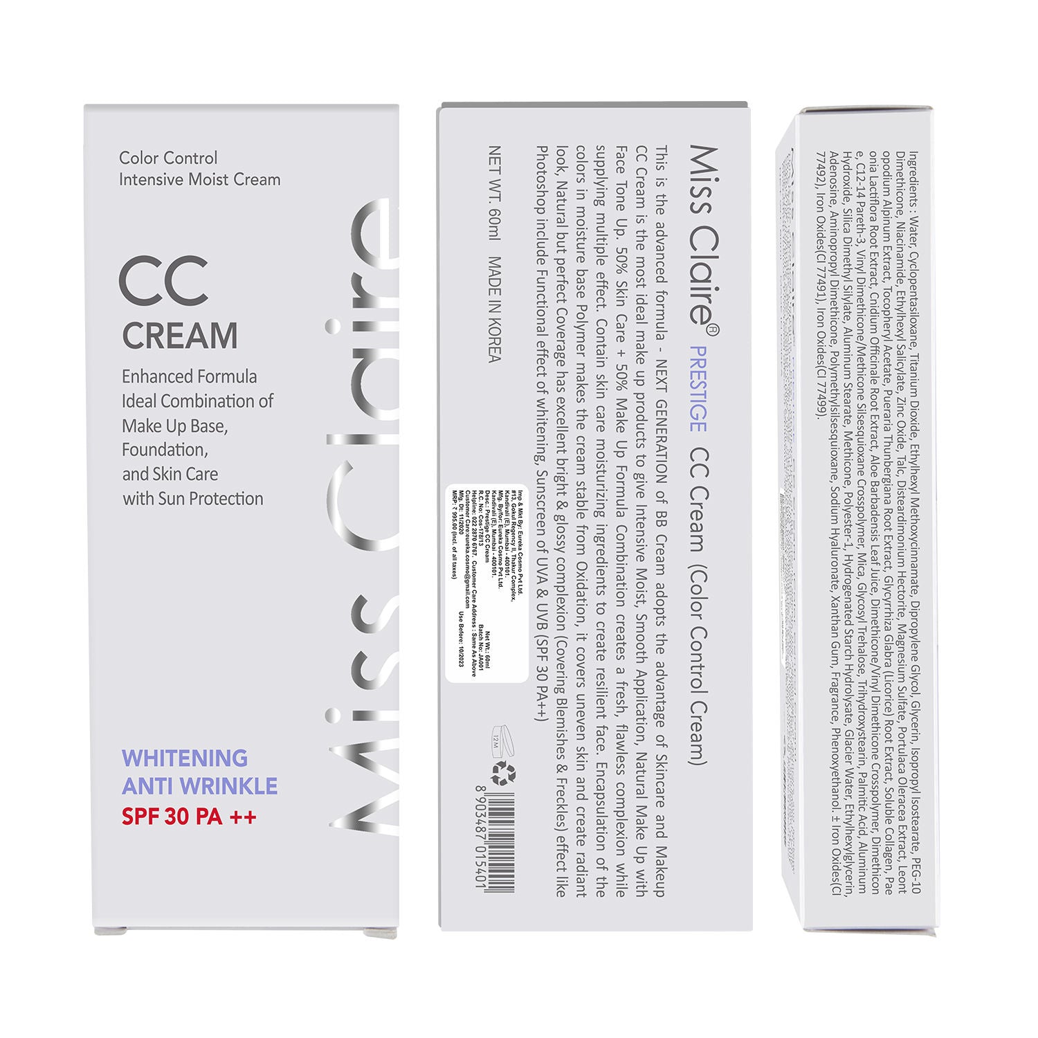 Prestige Cc Cream Whitening Anti Wrinkle Spf 30 Pa++ Color Controler