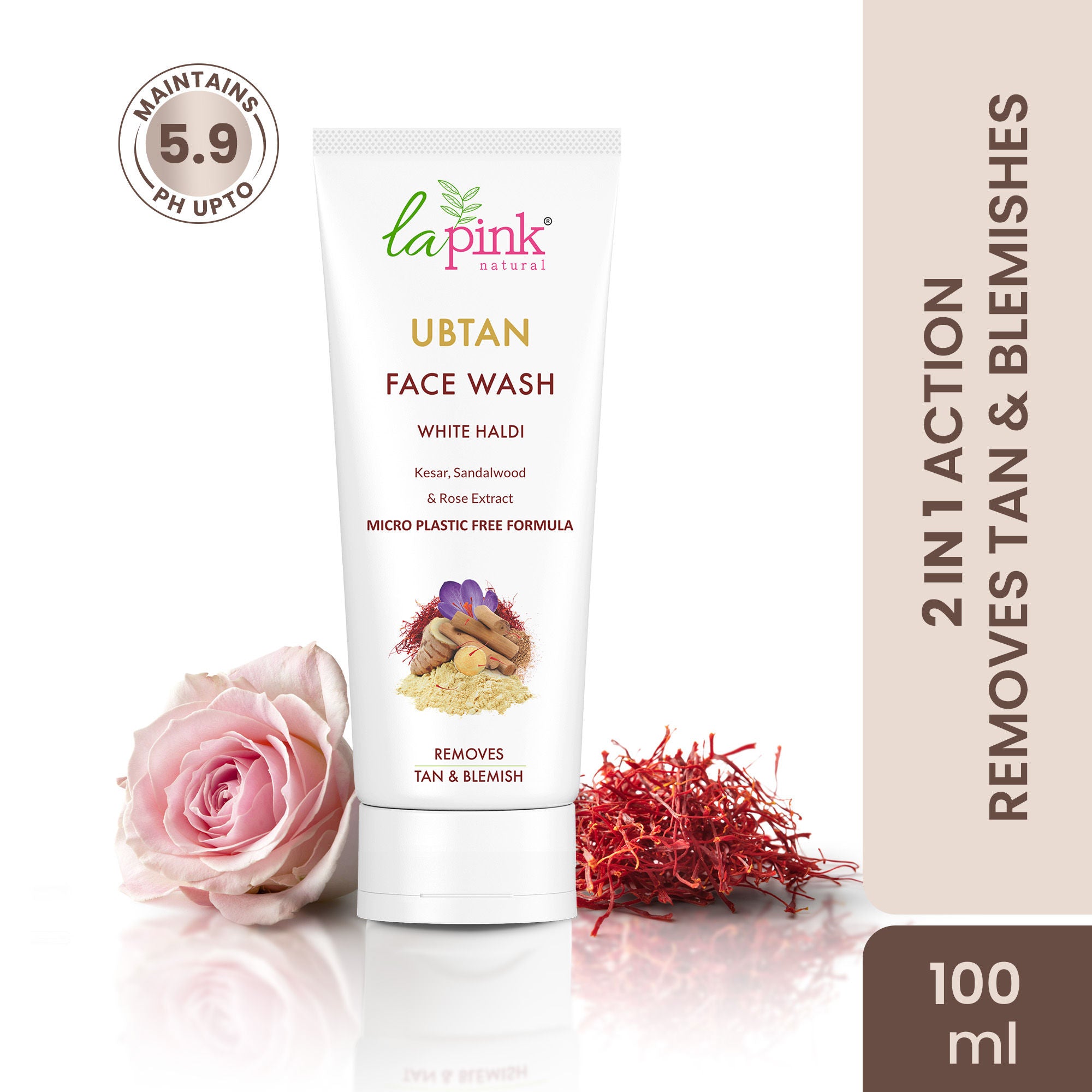 Ubtan Face Wash Exfoliates Brightens Skin Removes Tan And Impurities With Walnut Beads