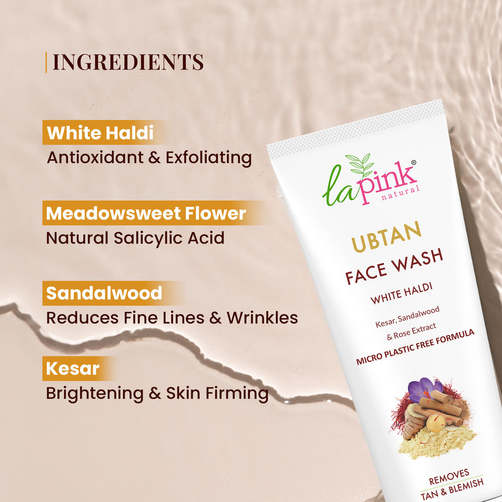 Ubtan Face Wash Exfoliates Brightens Skin Removes Tan And Impurities With Walnut Beads