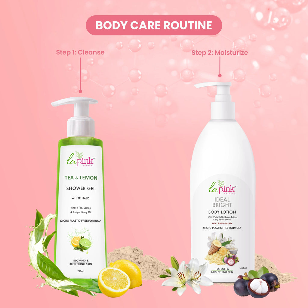 Ideal Bright Body Lotion, Non Greasy Moisturizer 100% Microplastic Free Formula