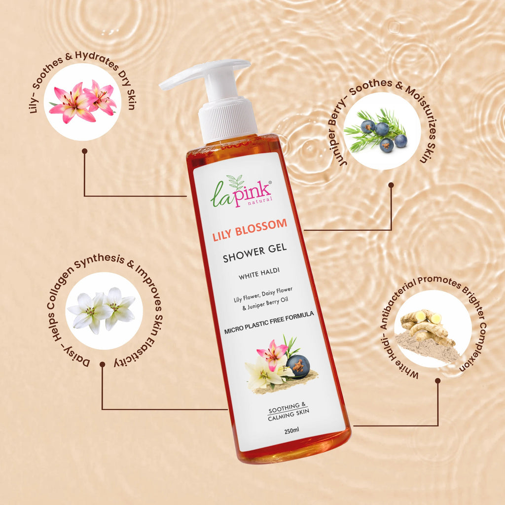 Lily Blossom Shower Gel Deep Hydration Skin Smoothing Calming Even Tone Body Wash