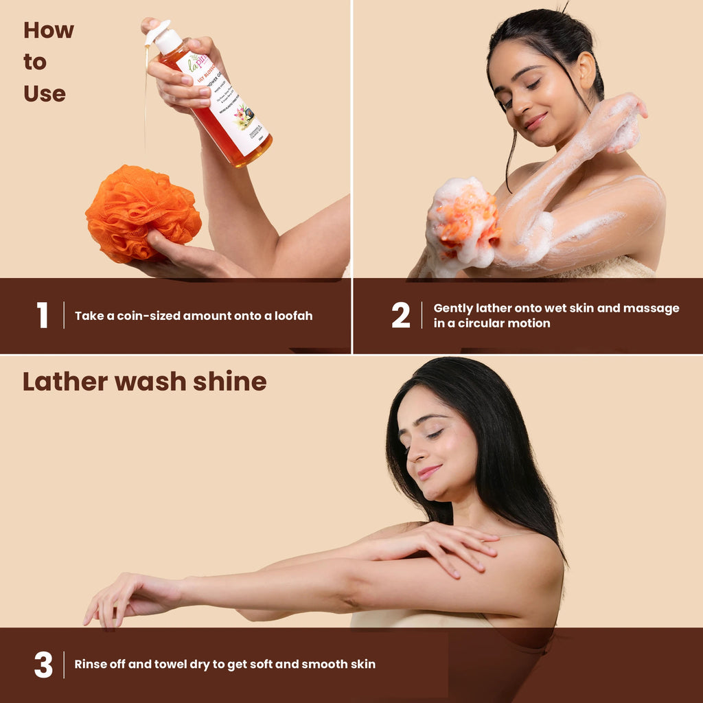 Lily Blossom Shower Gel Deep Hydration Skin Smoothing Calming Even Tone Body Wash