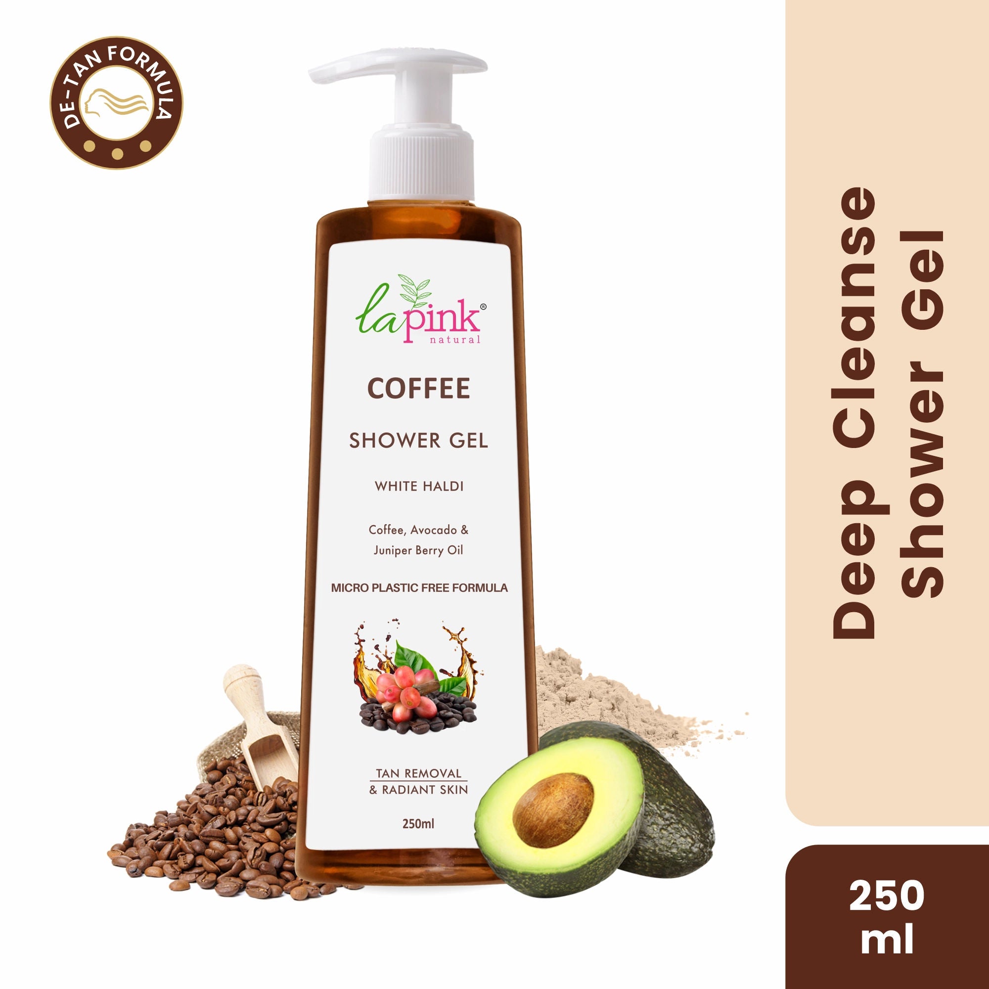 Coffee Shower Gel Tan Removal Deep Cleansing Soft Radiant Glowing Skin Body Wash
