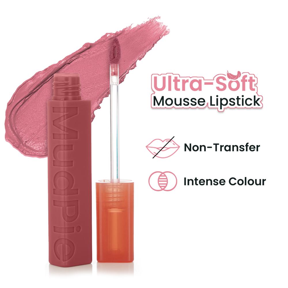 MudPie Lipstick With Velvet Matte Finish - 3 Nude Pie