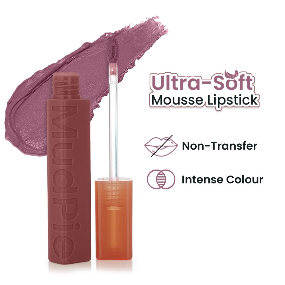 MudPie Lipstick With Velvet Matte Finish - 6 Oh Mauve