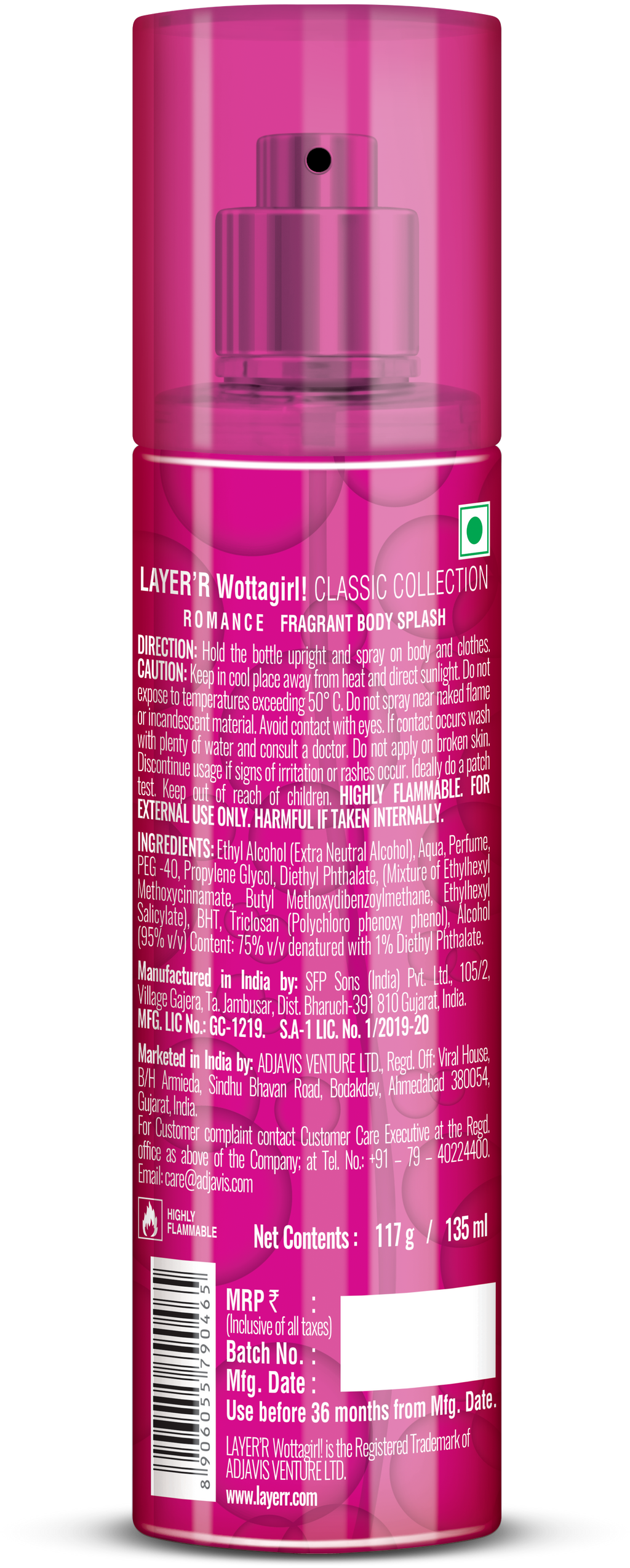Wottagirl Romance Body Mist For Her