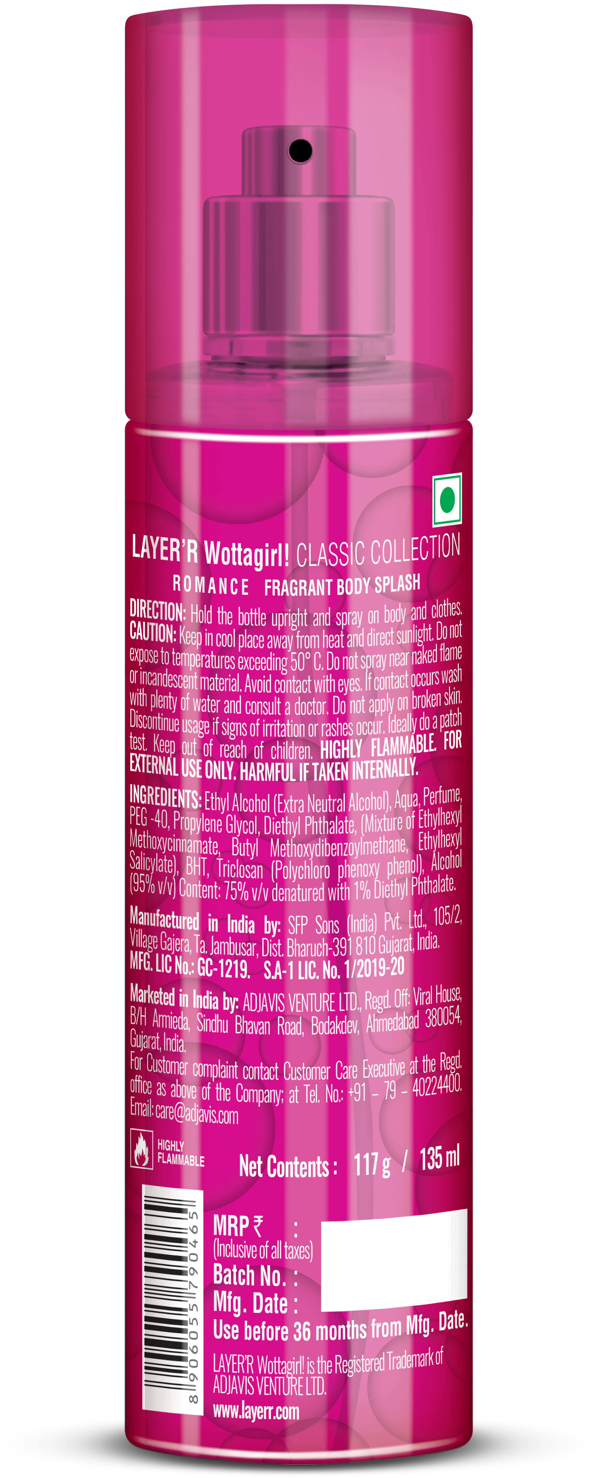Wottagirl Romance Body Mist For Her