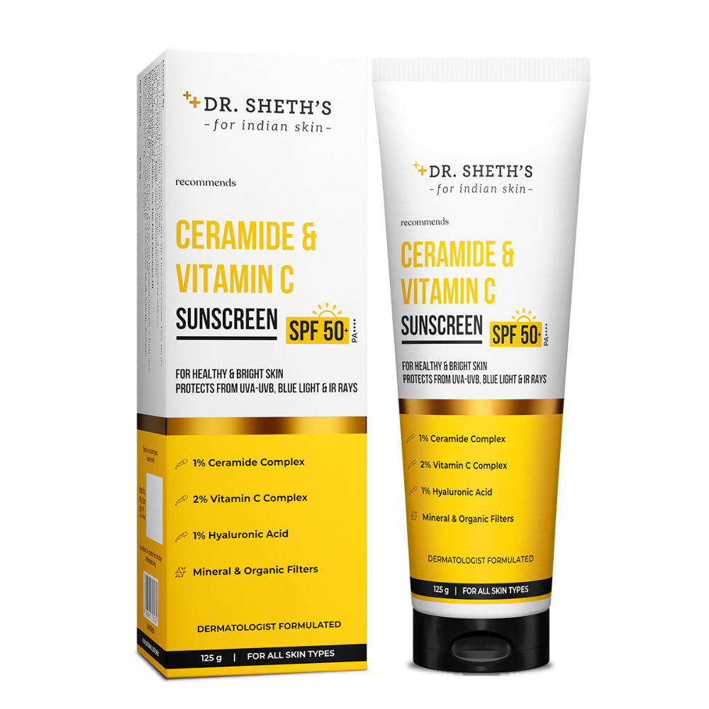 Ceramide & Vitamin C Sunscreen SPF 50+ PA++++ In-Vivo Tested for Bright Skin