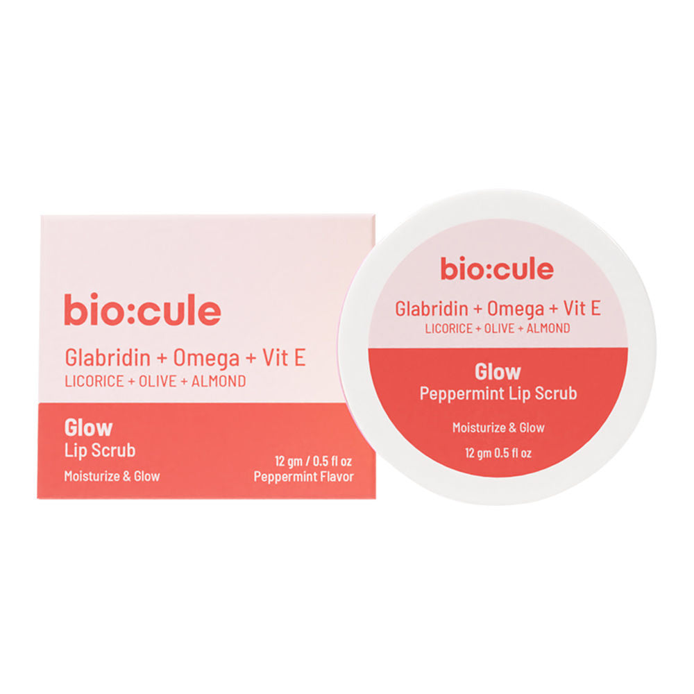Vitamin E Glow Lip Scrub Balm For Bright & Glowing Lips With Peppermint