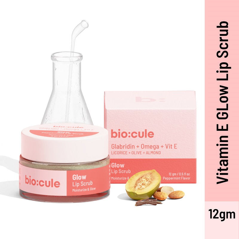 Vitamin E Glow Lip Scrub Balm For Bright & Glowing Lips With Peppermint