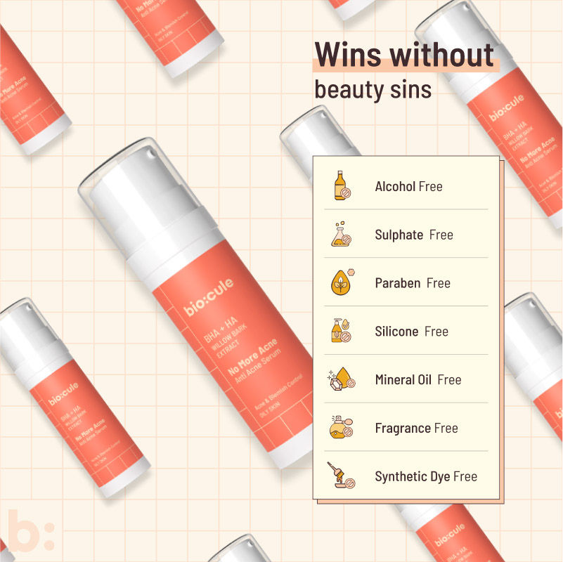 No More Acne Anti Acne Face Serum - For Acne Prone Skin & Oily Skin