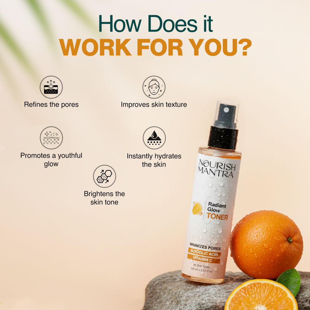 Radiant Glow Toner for Glowing Skin & Pore Tightening