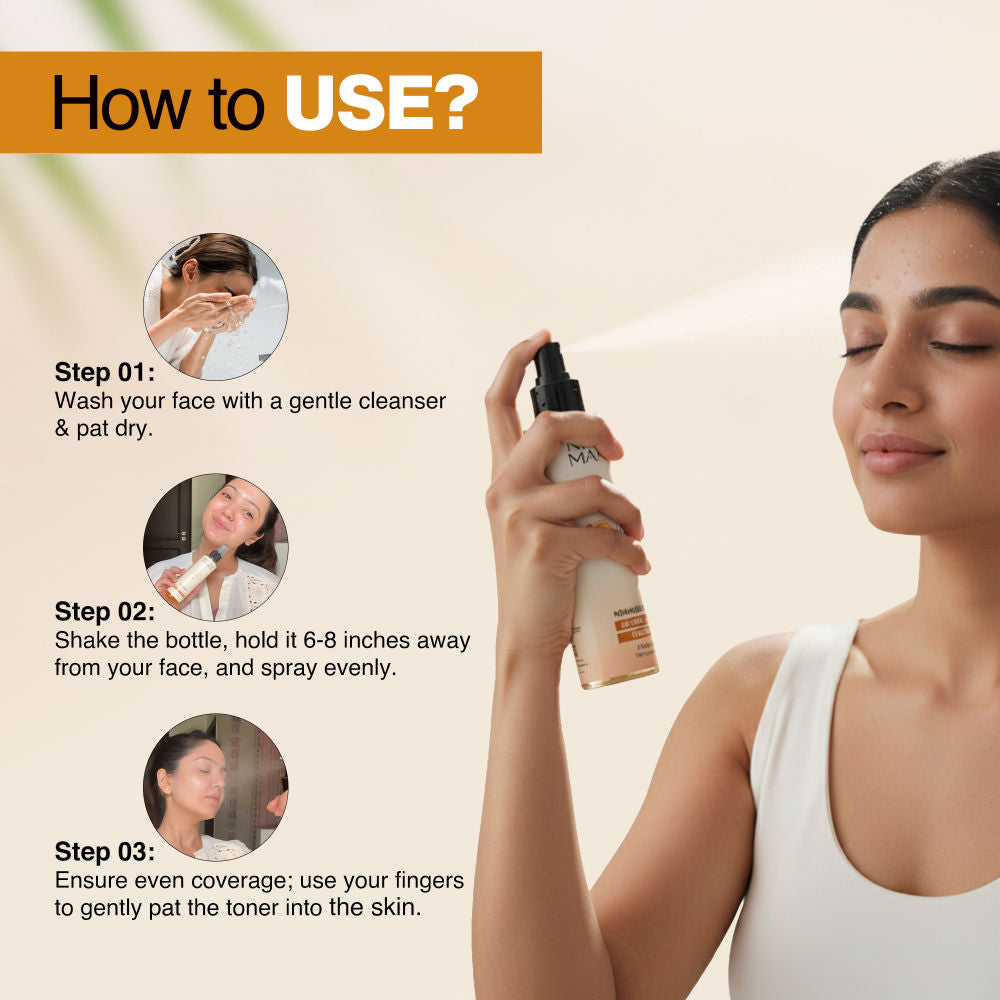 Radiant Glow Toner for Glowing Skin & Pore Tightening