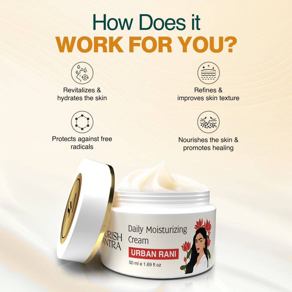 Urban Rani Daily Moisturizing Cream for Smooth & Dewy Skin