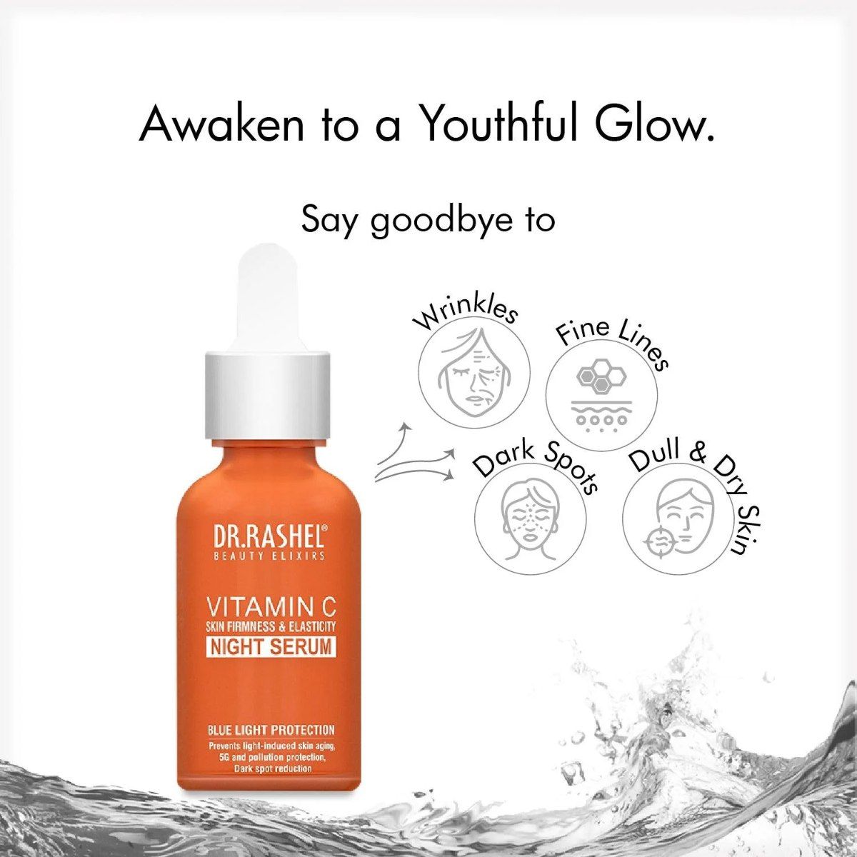 Vitamin C Night Serum Brightens, Hydrates & Repairs Skin Overnight