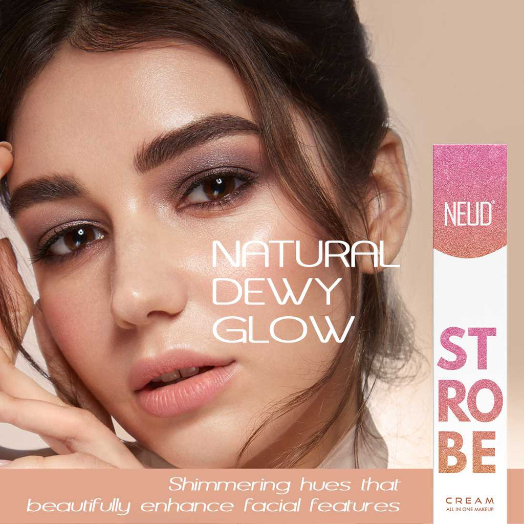 Strobe Cream Rose Gold For Glowing Skin With Hyaluronic Acid & Cocoa Butter