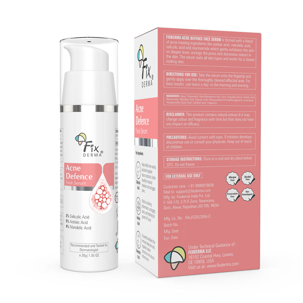 Acne Defence Face Serum with 2% Salicylic Acid for Anti Acne & Spot Treatment