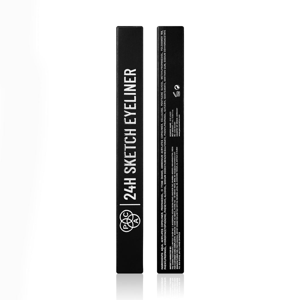 24H Sketch Eyeliner - 0.2mm Precision Tip, Deep Black Matte Finish, Waterproof & Smudgeproof