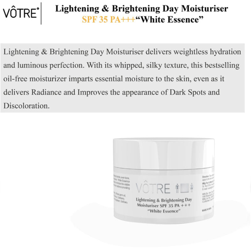 Lightening & Brightening Day Moisturiser SPF 35 PA +++ - White Essence