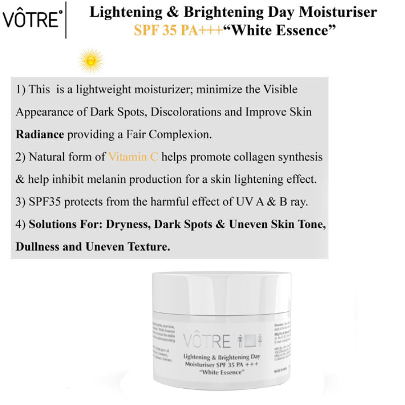 Lightening & Brightening Day Moisturiser SPF 35 PA +++ - White Essence