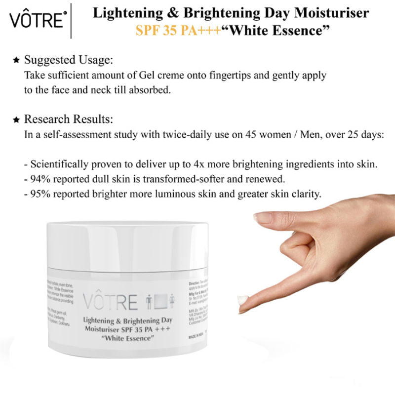 Lightening & Brightening Day Moisturiser SPF 35 PA +++ - White Essence