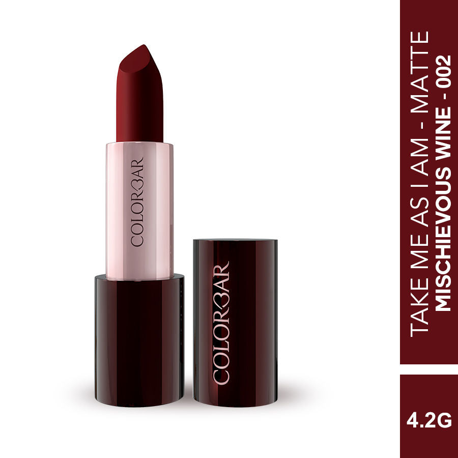 Take Me As I Am Vegan Matte Lipstick - Mischievous Wine - 002