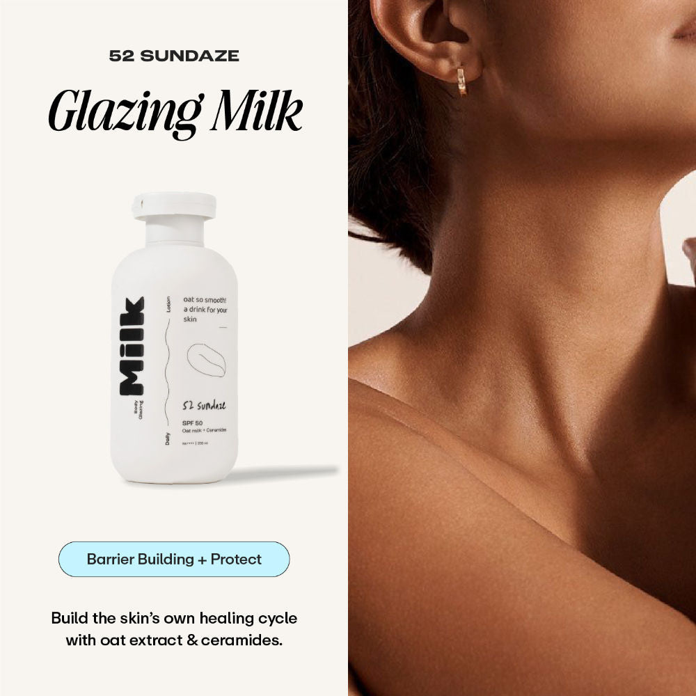 Body Glazing Milk SPF 50+ PA++++ Sunscreen Body Lotion, Moisturizes & Prevents Tan