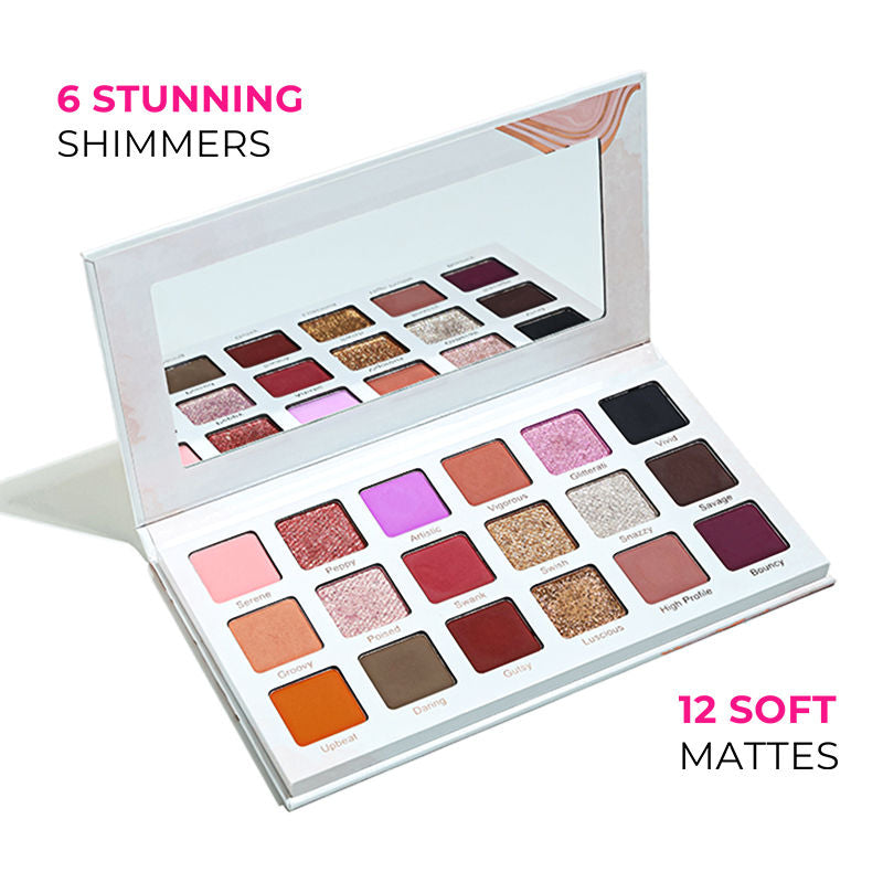 Beauty The Showstopper Eyeshadow Palette With 18 Pigmented Shades