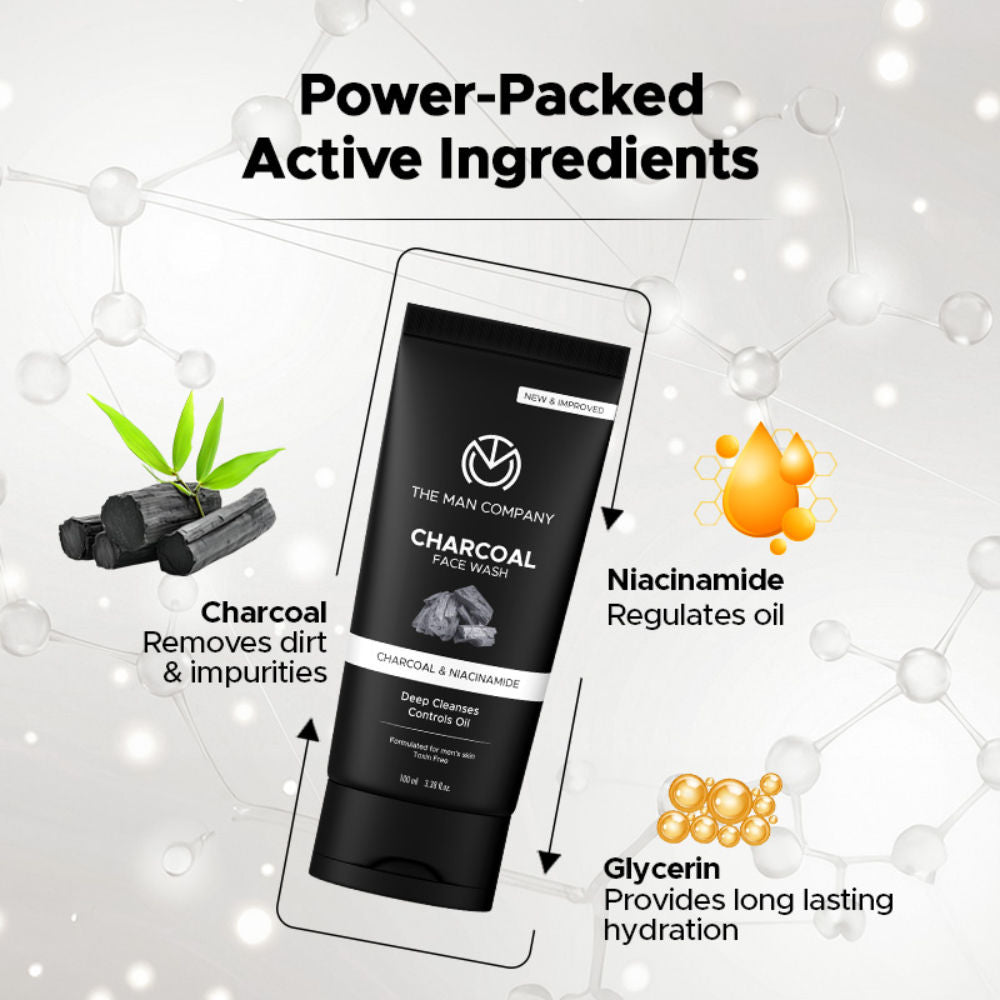 Activated Charcoal Face Wash for Purifying Skin & Removes Excess Oil