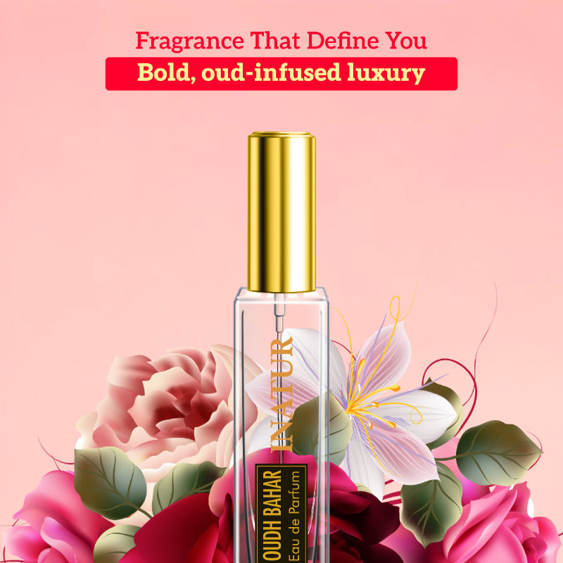 Oudh Bahar Eau De Perfume with Mandarin, Lemon, AquaRose & Agarwood, Natural Extracts, Unisex