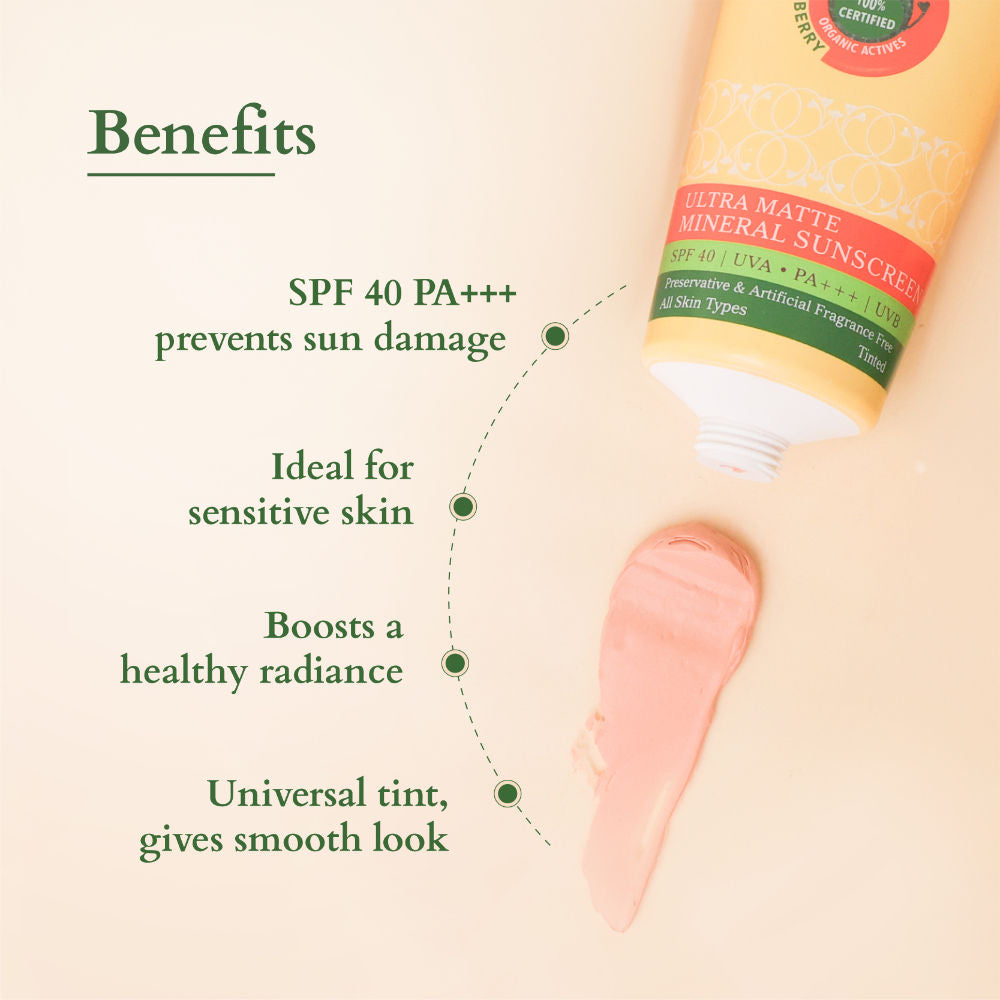 Ultra Matte Mineral Sunscreen SPF 40 PA+++