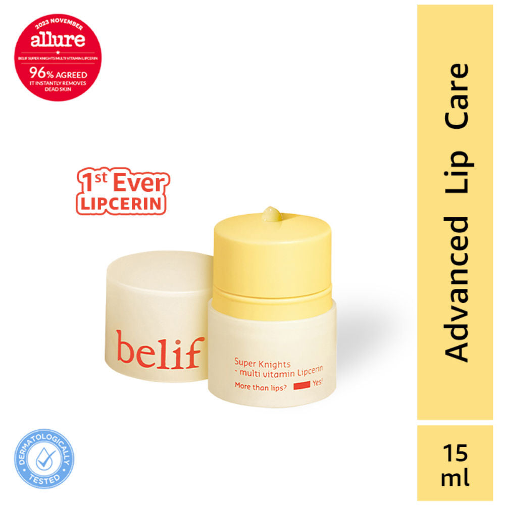 Superknight Multi Vitamin Lipcerin-Korean Lip Mask, Scrub & Glowy Balm with Ceramide & Peptide