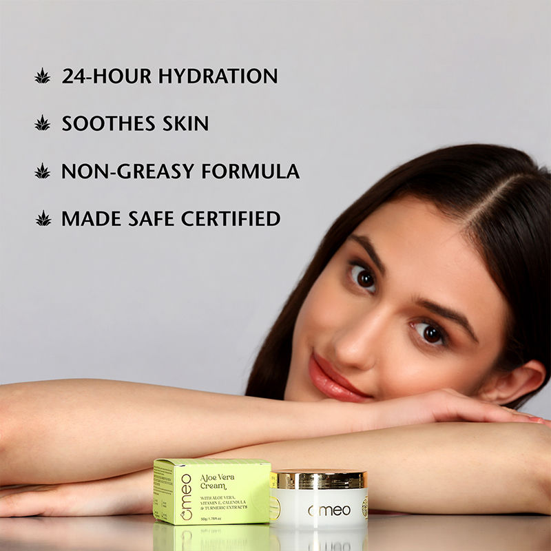 Aloe Vera Cream - For Daily Use, Hydrated Dewy Skin