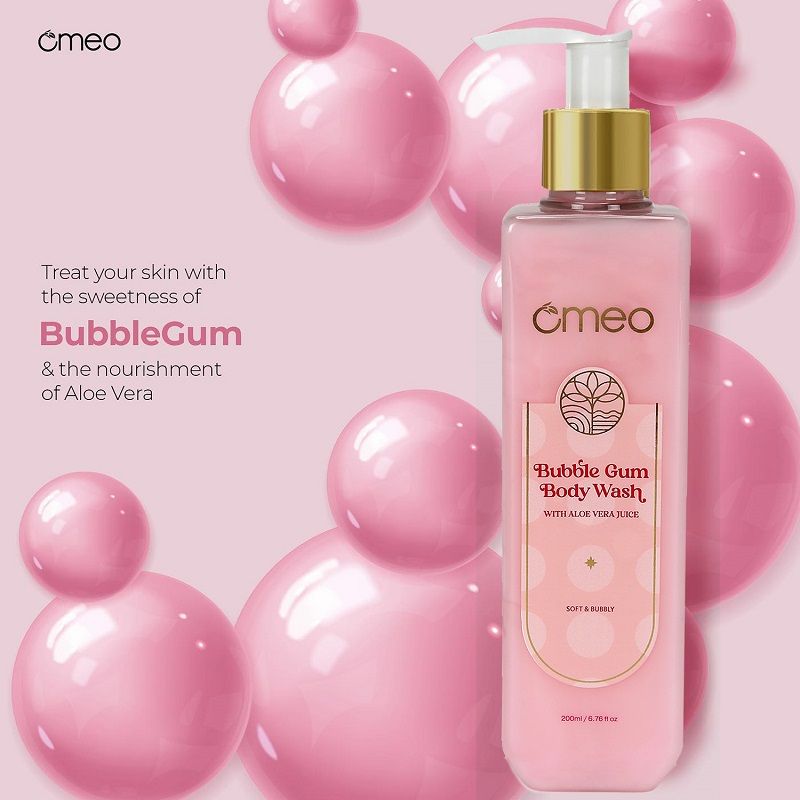 Bubble Gum Body Wash - Skin Friendly Ph, Gentle Cleansing, Soft Nourshing Body Wash