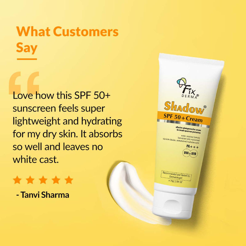 Shadow SPF 50+ Cream To Protect Broad Spectrum