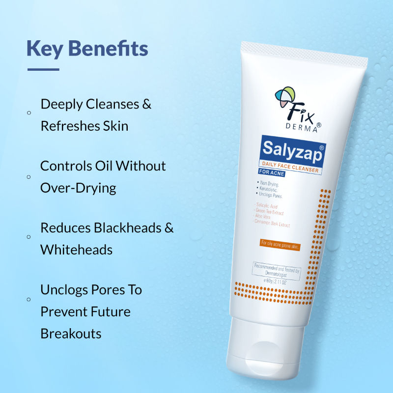 Salyzap 2% Salicylic Acid Face Wash for Oily Skin, Sulphate Free