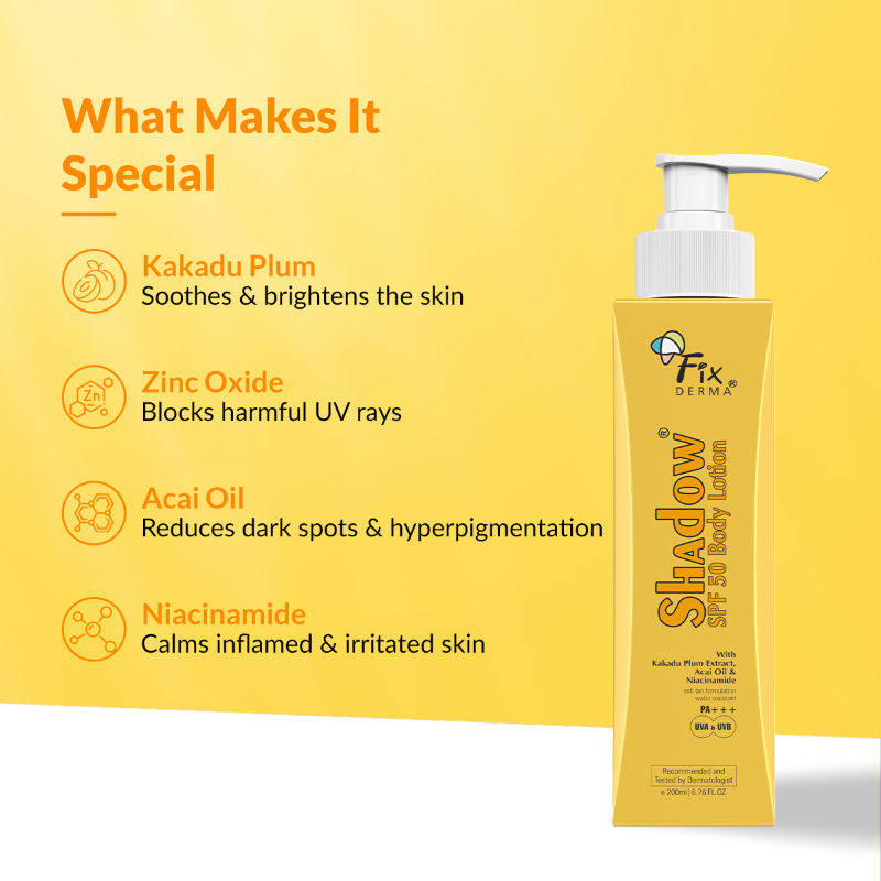 Shadow Sunscreen Body Lotion SPF 50 PA+++ UVA & UVB Protection