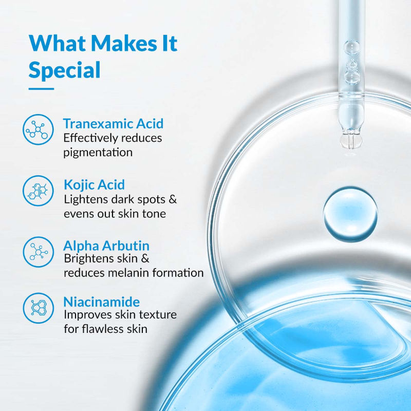 Skarfix Tx Serum 3% Tranexamic Acid +2% Alpha Arbutin + 4% Kojic Acid + 4% Niacinamide
