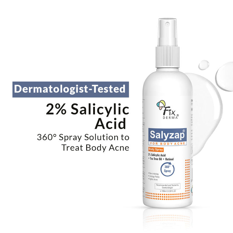 2% Salicylic Acid Salyzap Body Acne Spray - 100ml