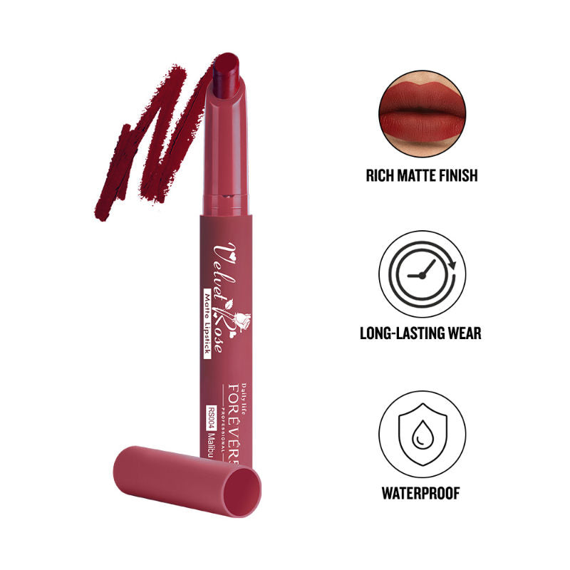 Velvet Rose Matte Lipstick - RS004 Malibu