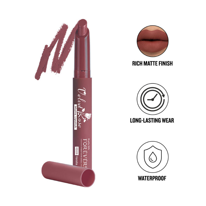 Velvet Rose Matte Lipstick - RS008 Versilla