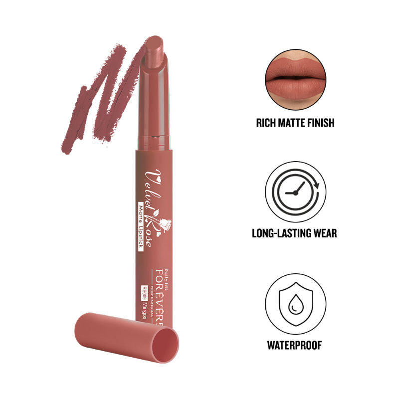 Velvet Rose Matte Lipstick - RS009 Margos
