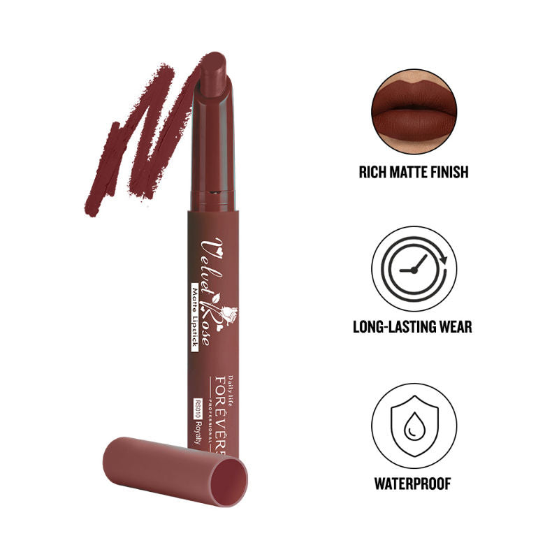 Velvet Rose Matte Lipstick - RS010 Royalty