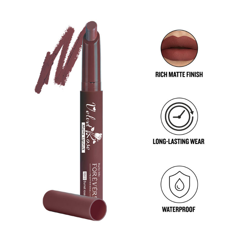 Velvet Rose Matte Lipstick - RS012 Burnet Rose
