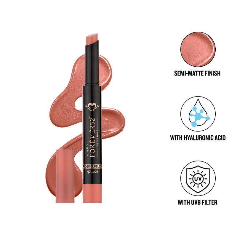 Hydra Lips Semi Matte Lipstick - Rose Bubbles-05