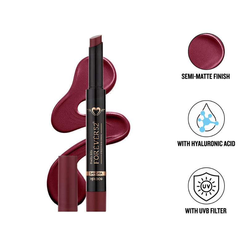 Hydra Lips Semi Matte Lipstick - Sangria-09