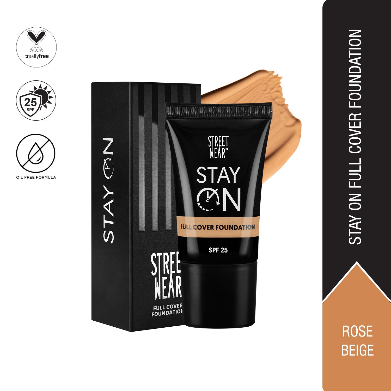 Stay On Full Cover Foundation - Rose Beige